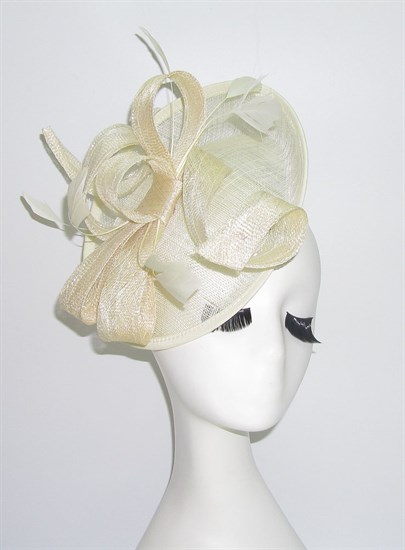 Шляпка из соломки Даяна. Молочный 4308 - фото 23132