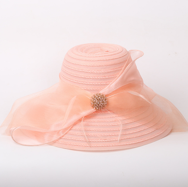 Шляпа летняя с полями с регилином 4565 - фото 23745