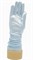 8-13 лет. Атласные детские перчатки 3/4 со сборкой. Голубые 3282 - фото 16035